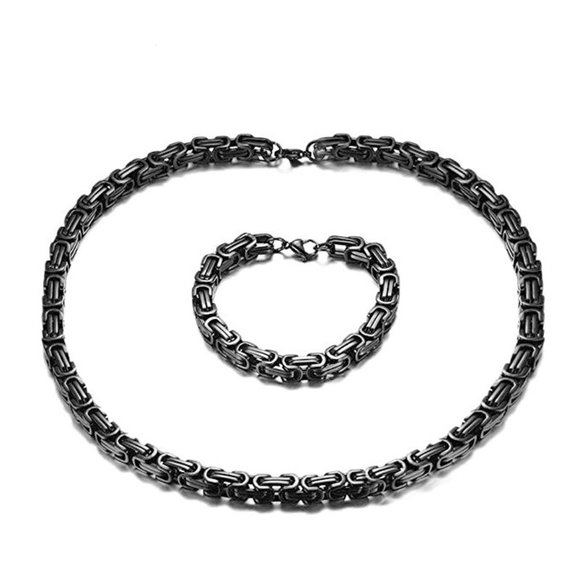 Stainless Steel Chain & Bracelet Set Other - New! Stainless Steel Chain & Bracelet Set Link